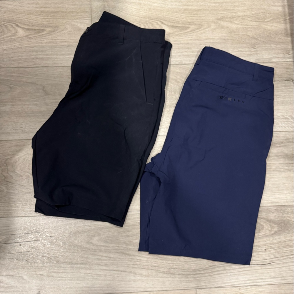Oakley Black and Navy Shorts